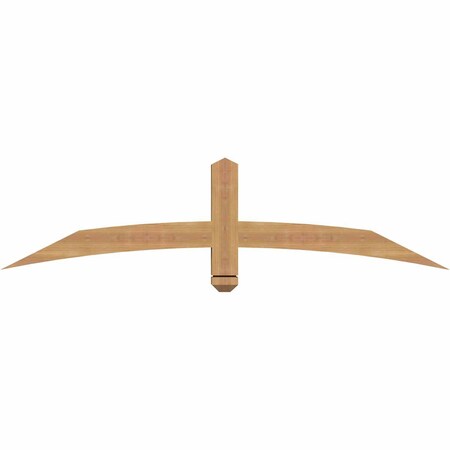 Ekena Millwork Bellingham Timber Gable Bracket, Western Red Cedar, 60"W x 15"H x 3 1/2"D x 3 1/2"F, 6/12 Pitch GBW060X15X0404BEL00SWR